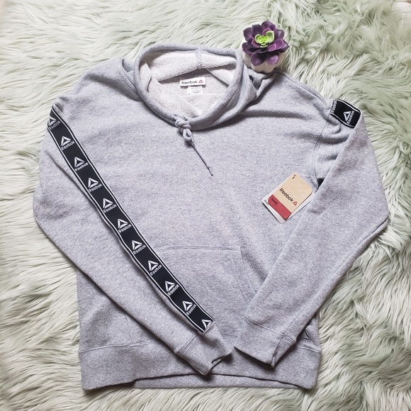 Reebok Sweaters - Nwt Reebok cowl neck grey heather relaxed sweater